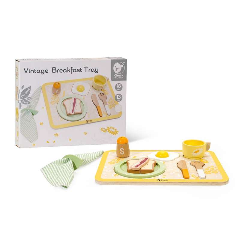 Classic World - Pretend & Play - Vintage Breakfast Tray