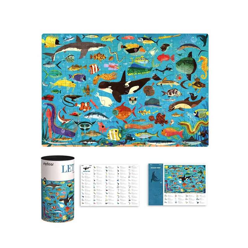 Mideer - Ocean Trip Let's Learn Puzzle: 126 Pieces