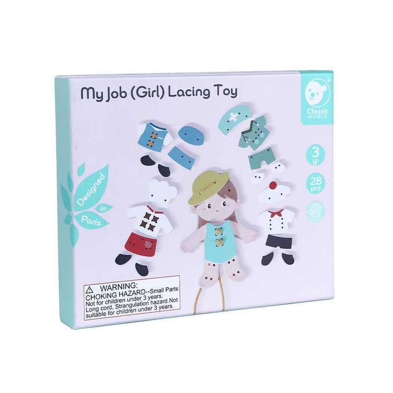 Classic World - My Job Lacing Toy - Girl