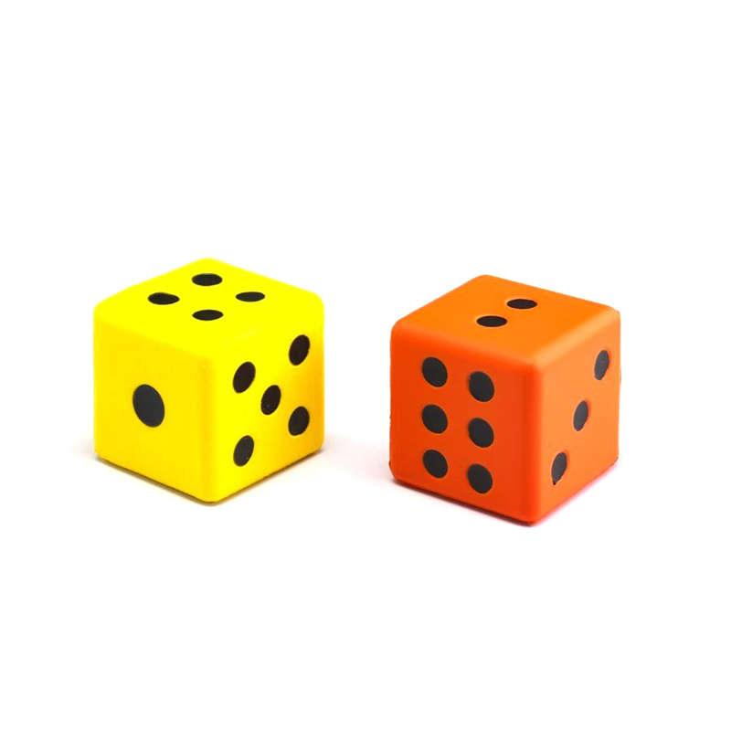 EDX Education - Dice - Moulded Foam Dot - 7.5cm - 2pcs Polybag