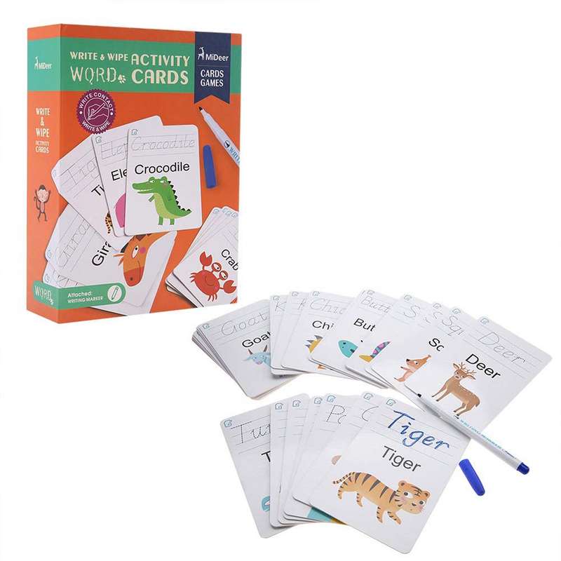 Mideer - Write & Wipe Cards - Words