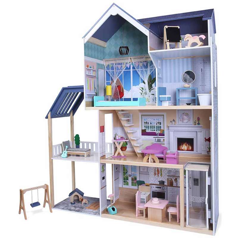 Playroom by Greenbean - Nora Mansion Doll House & 28 Accessories