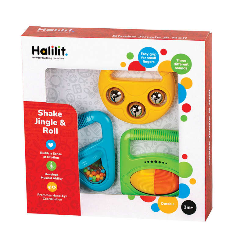 Halilit - Shake Jingle & Roll Gift Set of 3