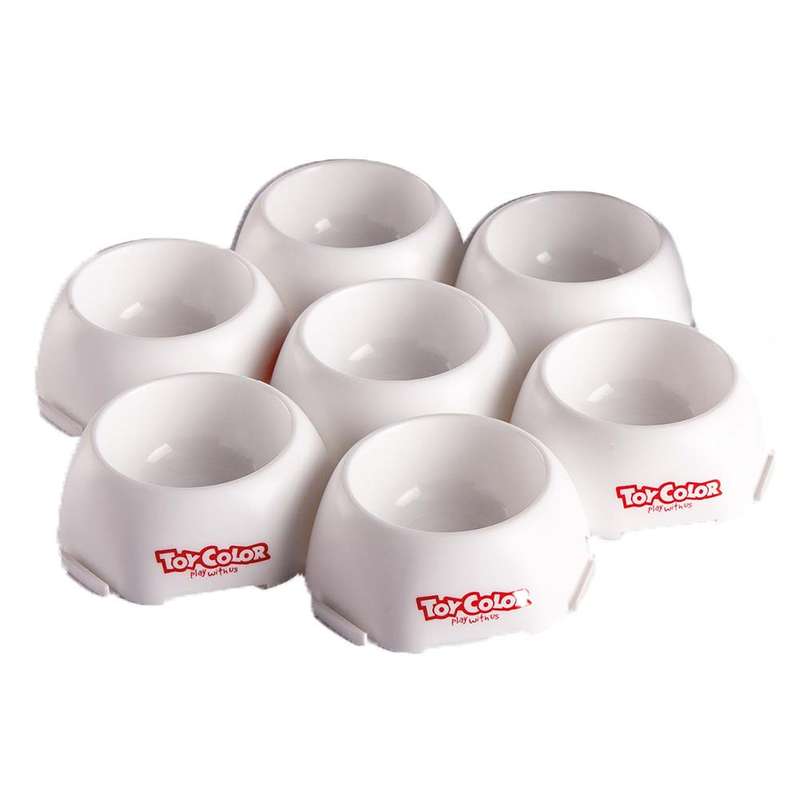 Toy Color - Paint Pots - Colour Hive - Modular Trays - 7 Pieces