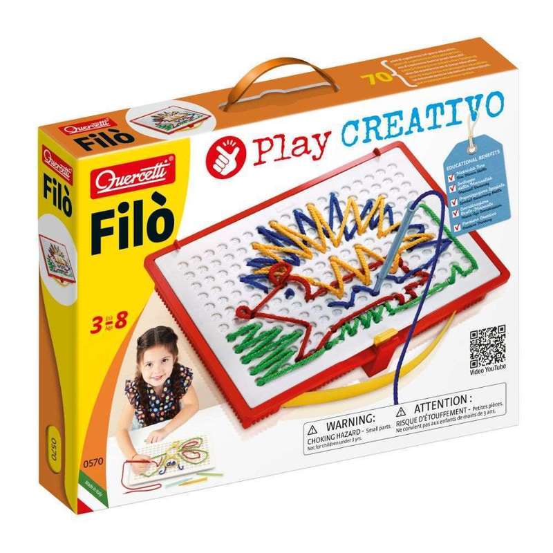 Quercetti - FILO FILO' Lacing Design Game