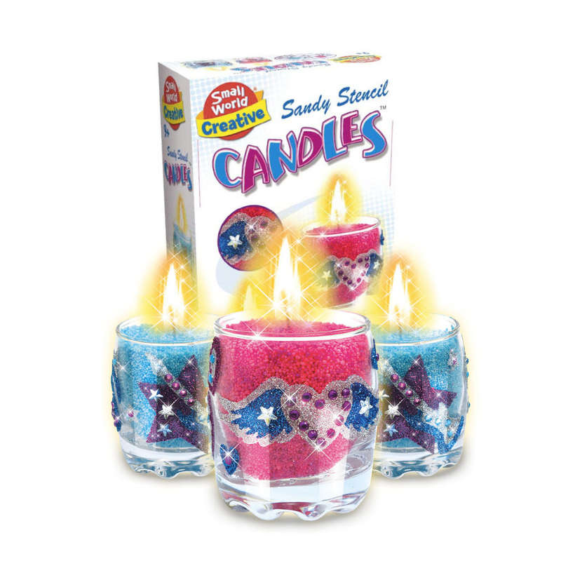 Small World Toys - Sandy Stencil Candles Arts & Crafts Kit