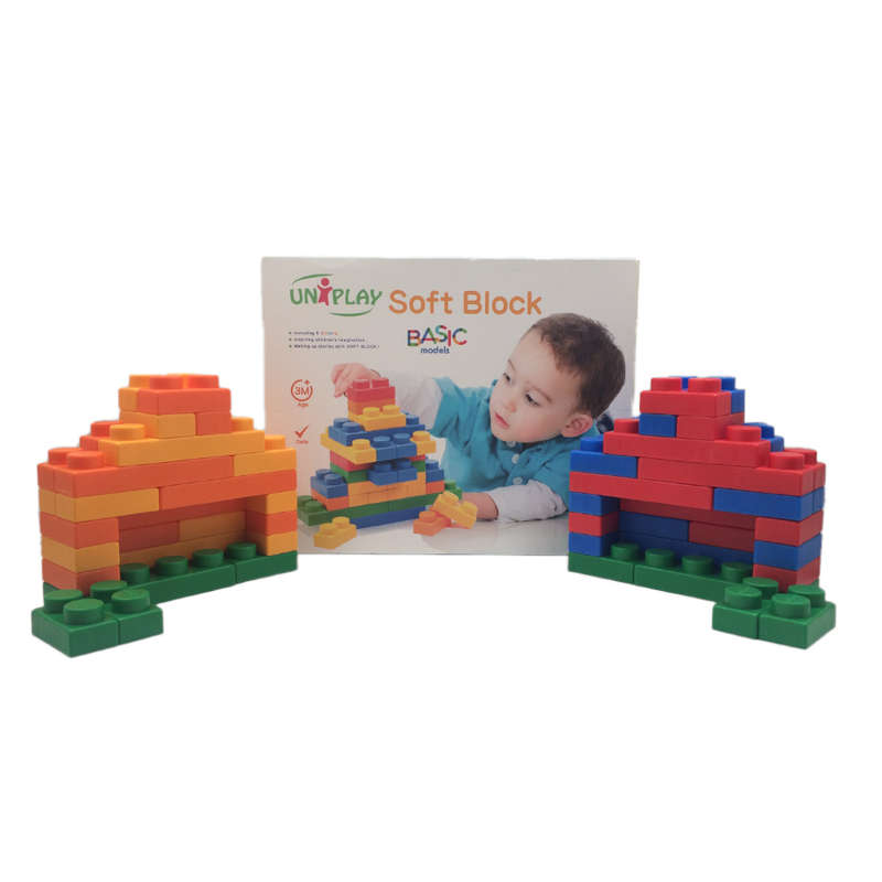 Create By Greenbean - Jumbo Soft Blocks - Basic - 60pcs - Box