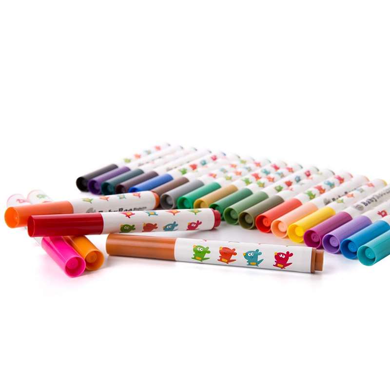 Jar Meló - Markers Washable Baby Roo - 24 Colours