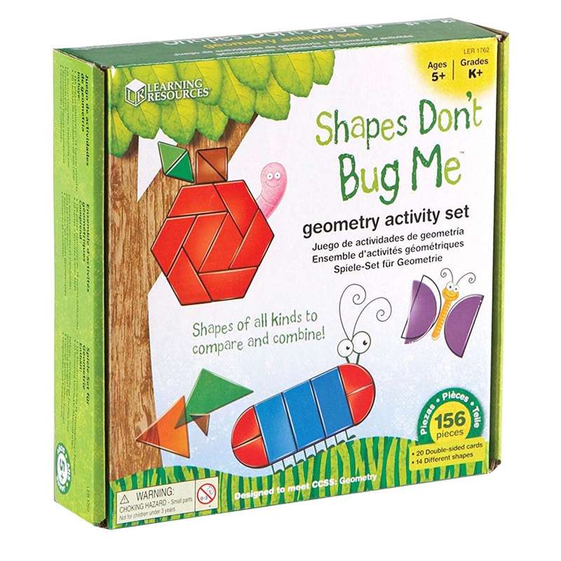 Learning Resources - Shapes Don't Bug Me Geometry Activity Set
