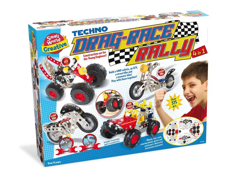 Small World Toys - 4-in-1 - Techno Drag-Race Rally