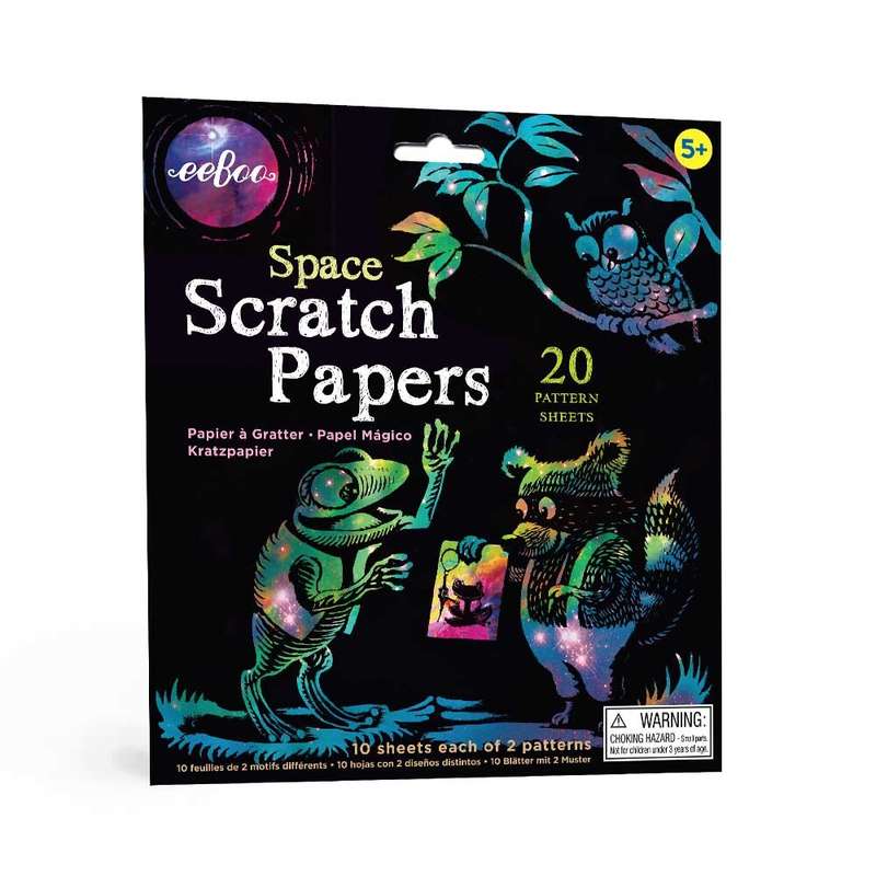 eeBoo - Space Scratch Papers