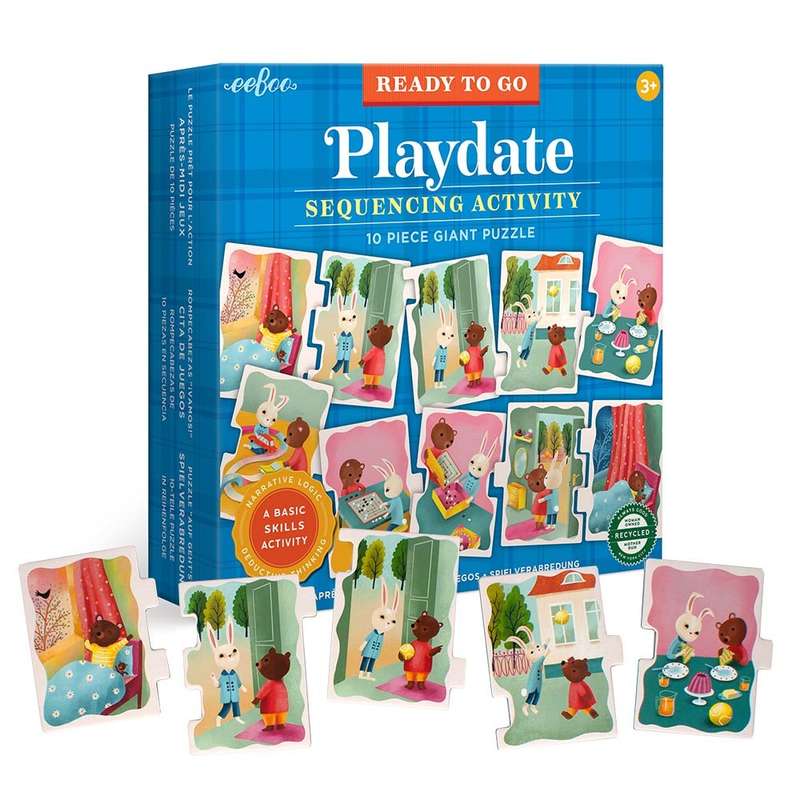 eeBoo - Ready to Go 10 Piece Giant Puzzle - Playdate