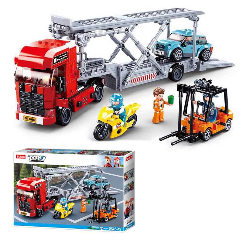Sluban - Town - Car Transporter - 542pcs