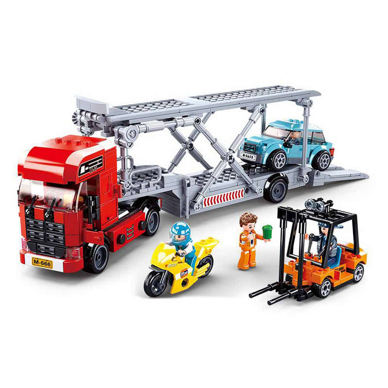 Sluban - Town - Car Transporter - 542pcs