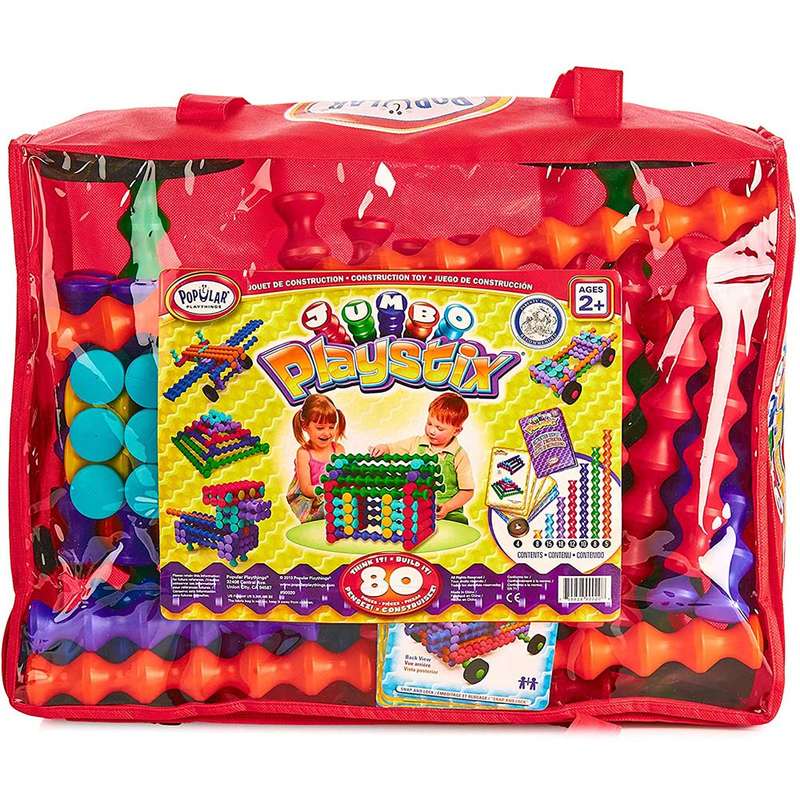 Popular Playthings - Jumbo Playstix - 80pcs