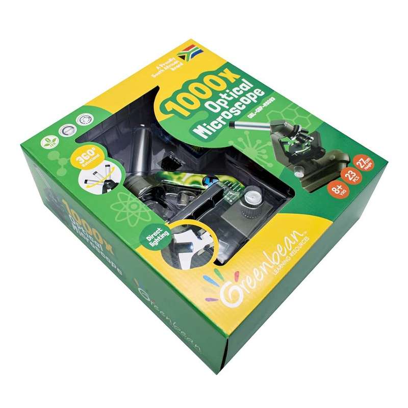 Greenbean Science - 1000x Optical Microscope with Dual Lights