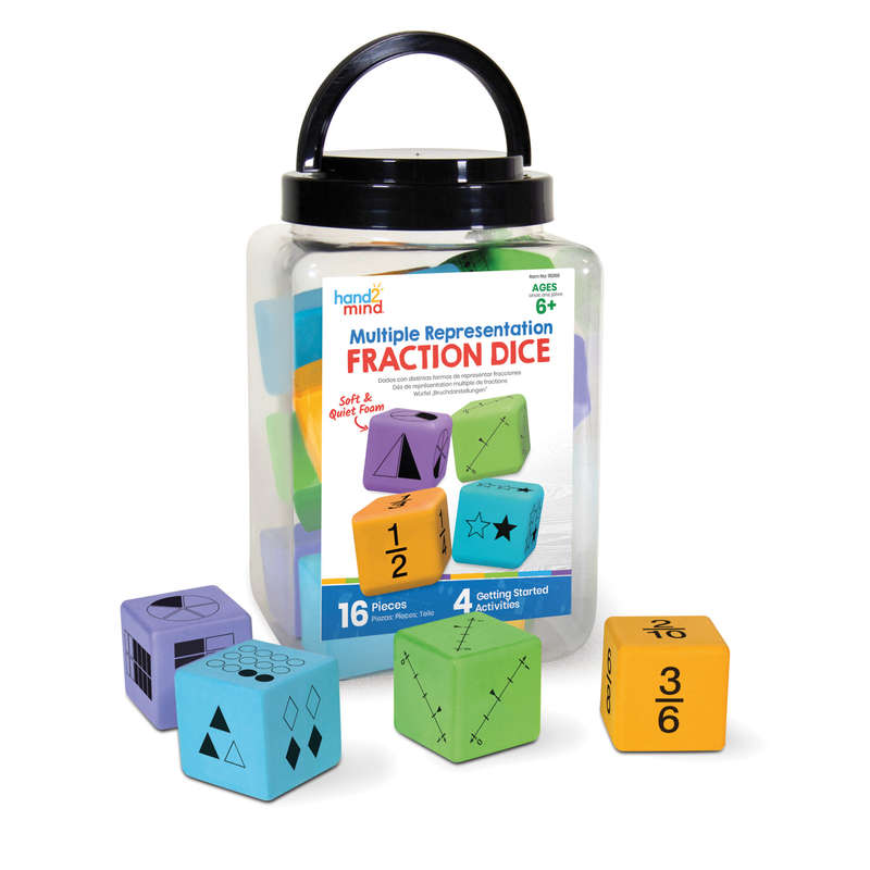 Greenbean Mathematics - Multiple Representation Fractions Dice