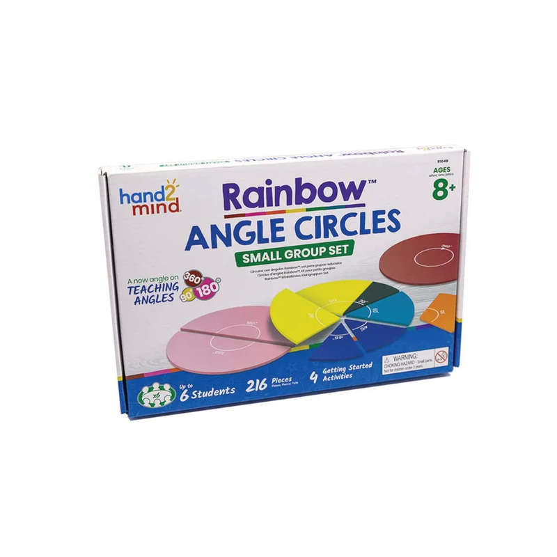 Greenbean Mathematics - Rainbow Angle Circles - Set of 6