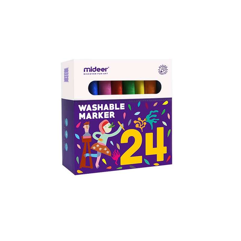 Mideer - Markers Washable - 24 Colours