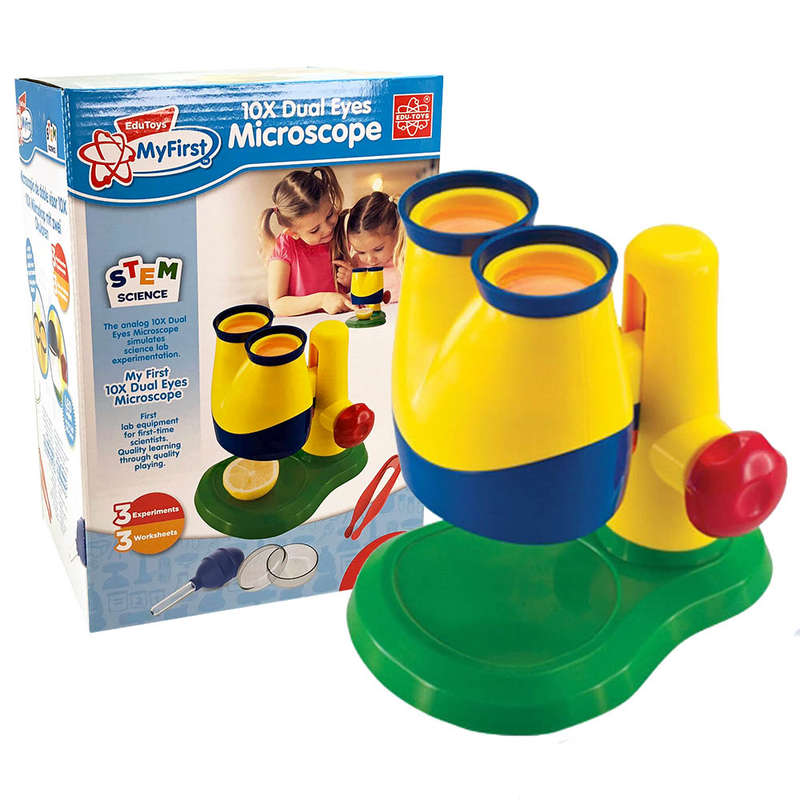 Edu-Toys - My First - Science - 10x Dual Eyes Microscope