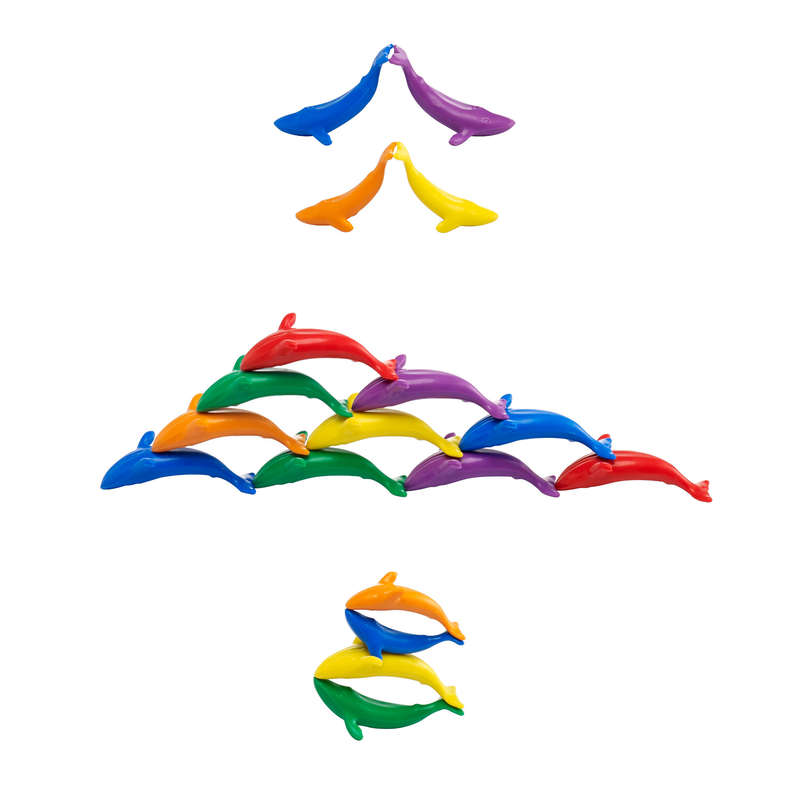EDX Education - Counters - Whale - 6 Colours with Tweezers - 38pcs - Jar