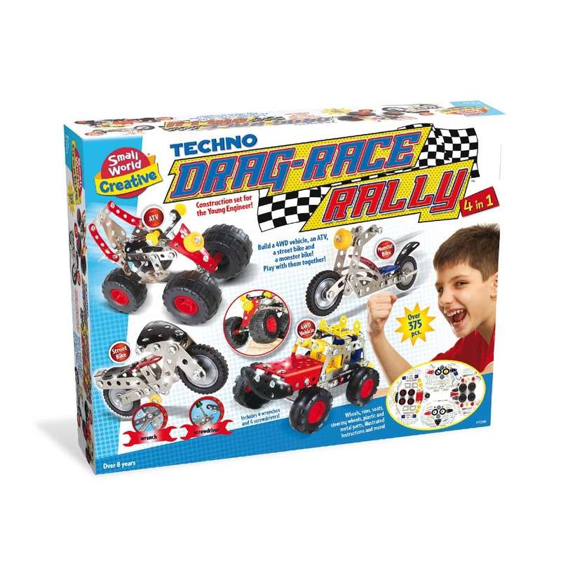 Small World Toys - 4-in-1 - Techno Drag-Race Rally