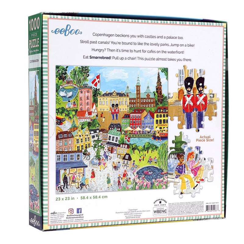 eeBoo - Copenhagen 1000 Piece Square Puzzle