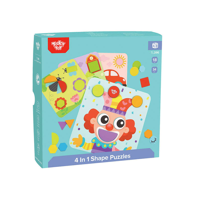 TookyToy - 4-in-1 Shape Puzzles