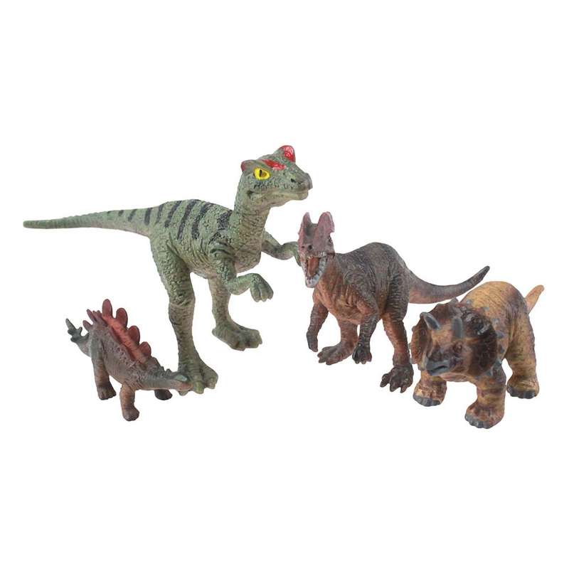 National Geographic - Dinosaur - Medium 7-13cm - 4pcs in Display Box