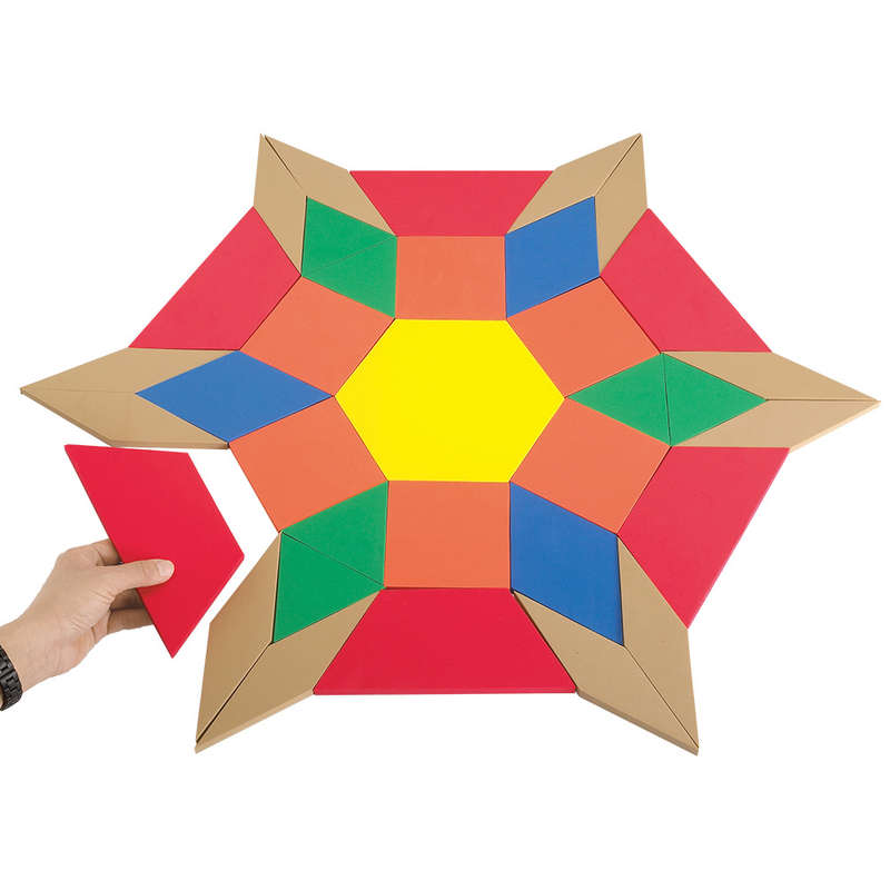 EDX Education - Pattern Blocks - Demo Magnetic - 49pcs Polybag