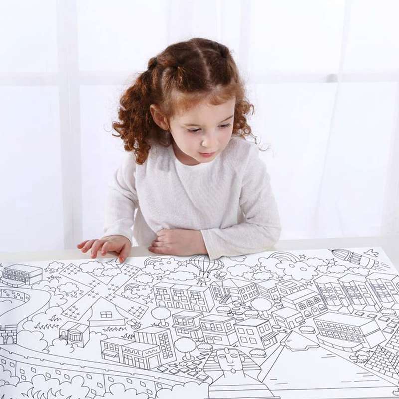 TookyToy - Colouring Roll - Cities Around The World