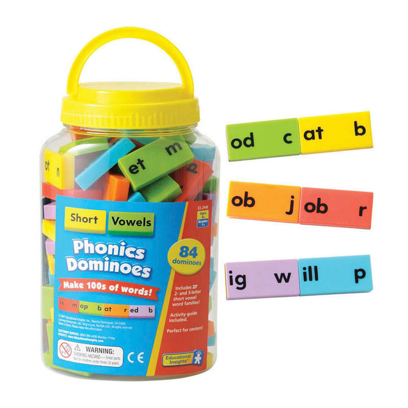 Educational Insights - Phonics Dominoes Short Vowels