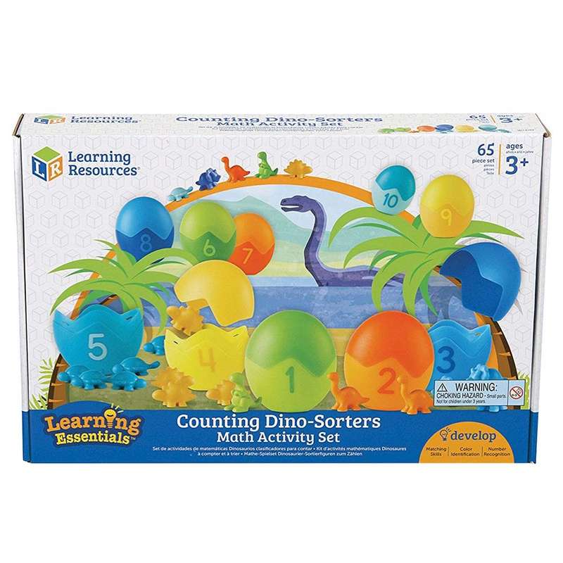 Learning Resources - Counting Dino-Sorters Math Activity Set
