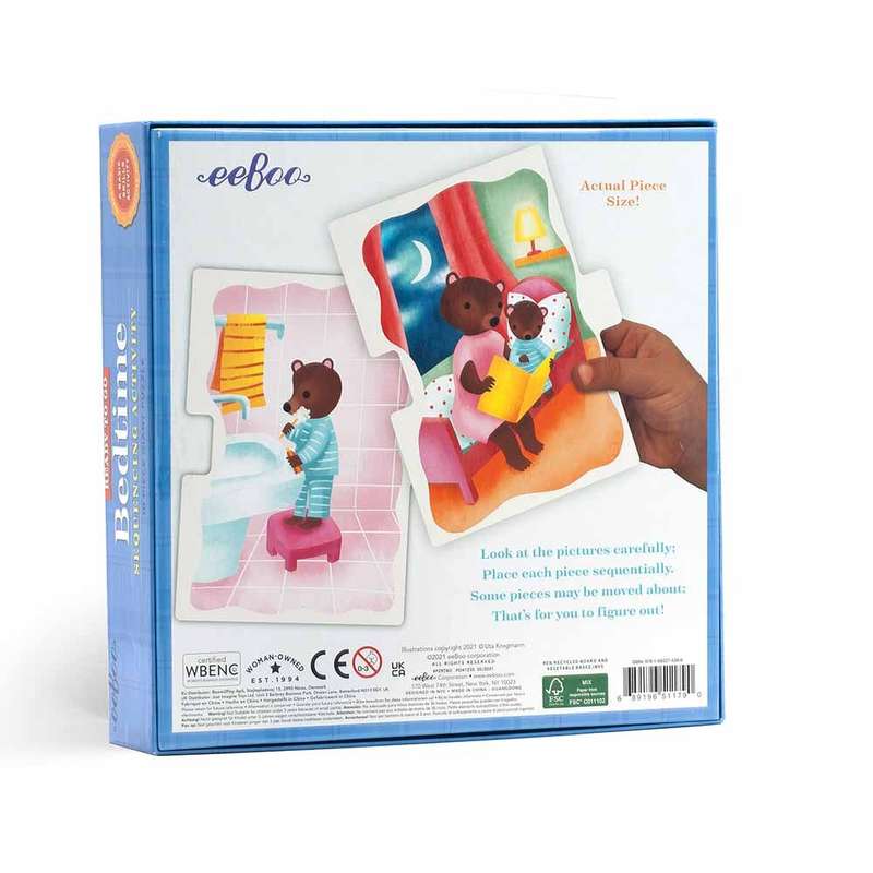 eeBoo - Ready to Go 10 Piece Giant Puzzle - Bedtime