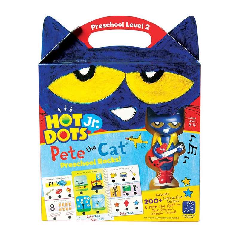 Educational Insights - Hot Dots® Jr. Pete the Cat Pre-school Rocks