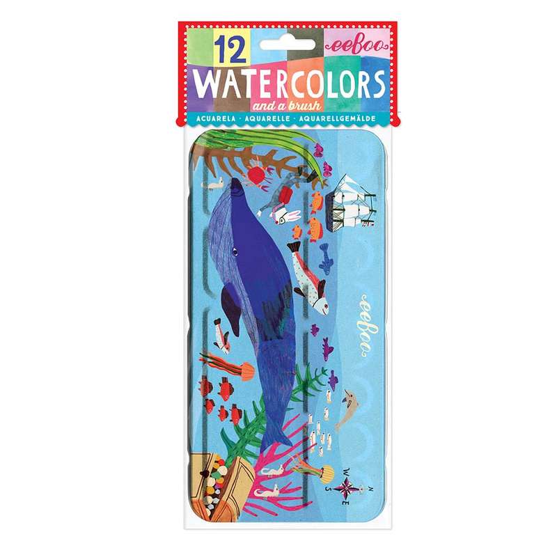 eeBoo - WaterColours - In The Sea - 12pcs