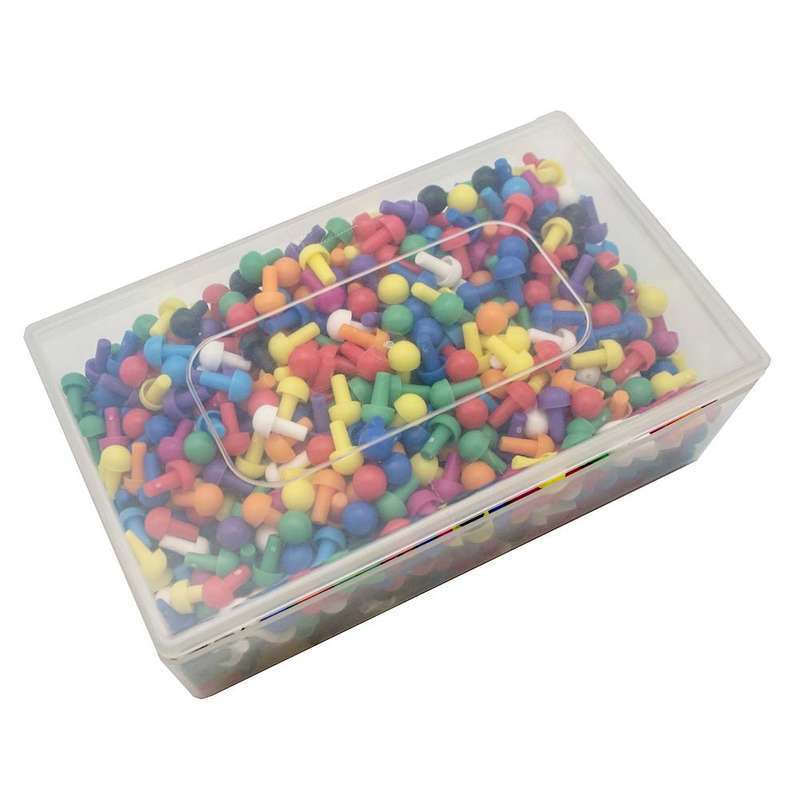 Invicta Education - 1000 Assorted Pegs (100 x 10)