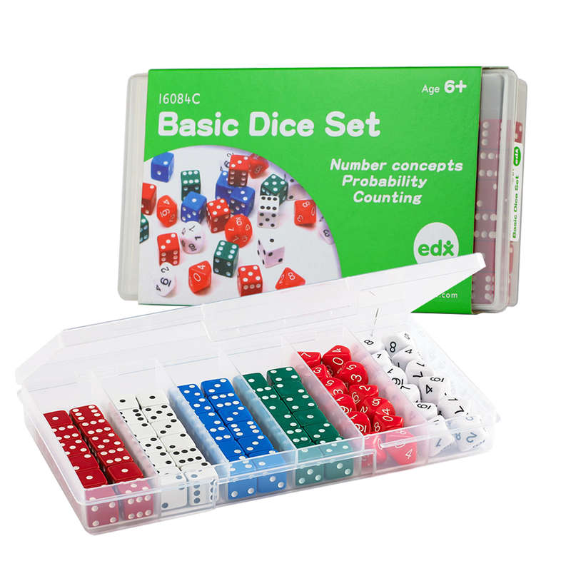EDX Education - Dice - Classroom Set - 72pcs Container