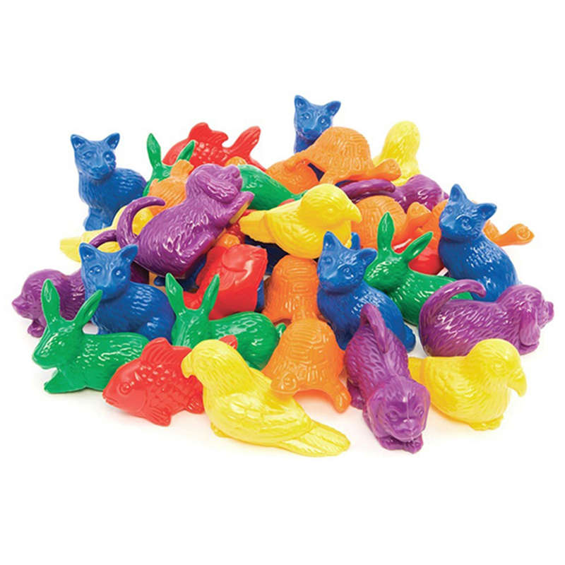 EDX Education - Counters - Jumbo Pets 6 Colours - 48Pc Polybag