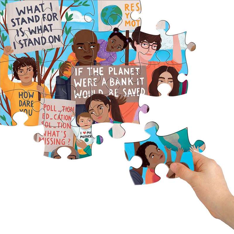 eeBoo - Climate March 100pc Puzzle