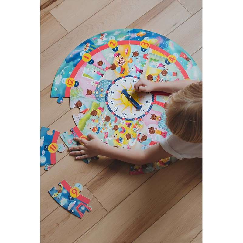 eeBoo - Around the Clock 25 Piece Puzzle