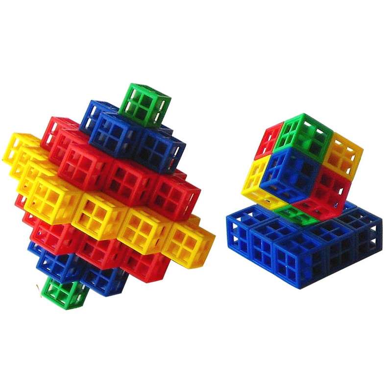 Create By Greenbean - Linking Cubes 75pcs in Clear Gift Box