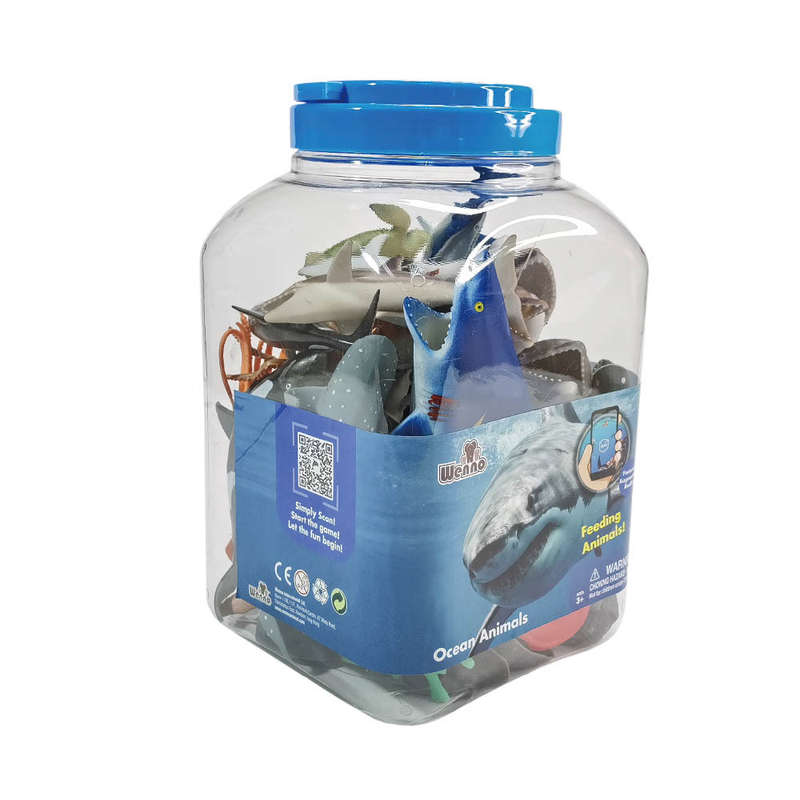 Planet Greenbean - Ocean Animals Playset - 40pcs in Bucket