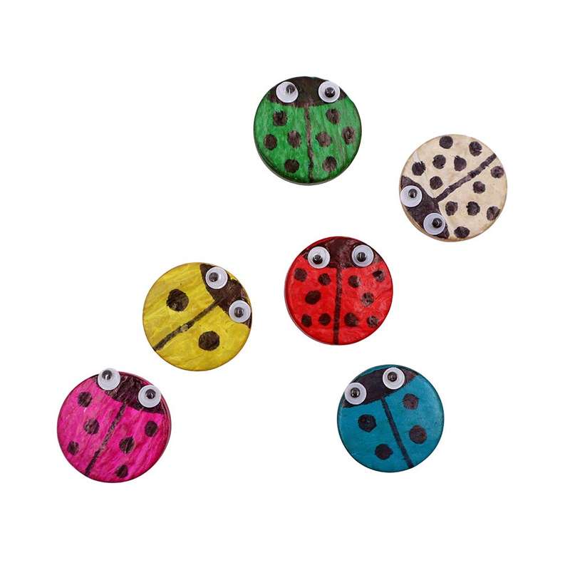 Anthony Peters - Multi - Coloured Coconut Shell Circles (25mm): 250g