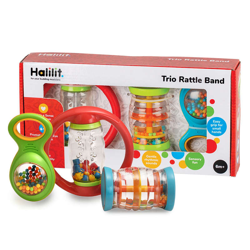 Halilit - Trio Rattle Band Gift Set of 3