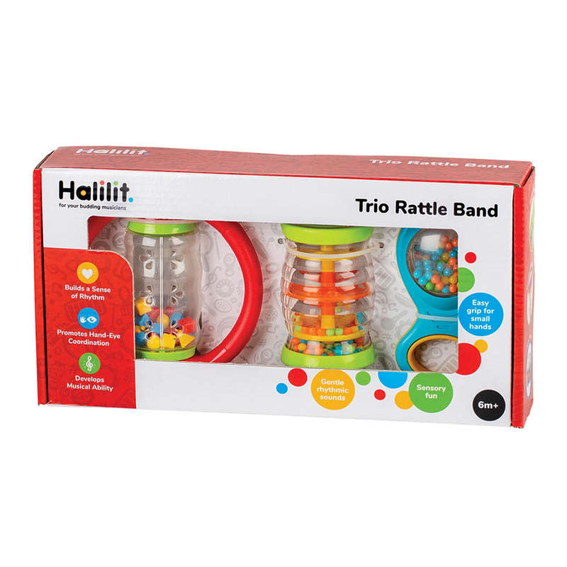 Halilit - Trio Rattle Band Gift Set of 3