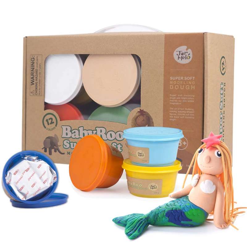 Jar Meló - Modeling Dough - 12 Colours
