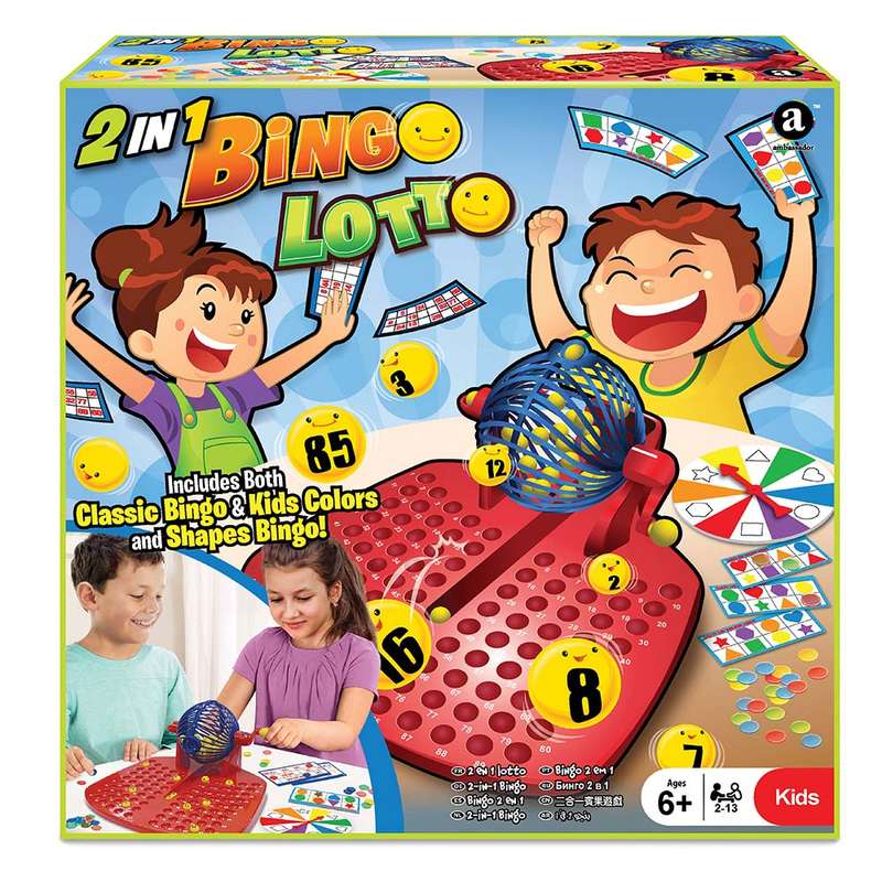 Ambassador - 2-in-1 - Classic Bingo & Colour and Shape Lotto
