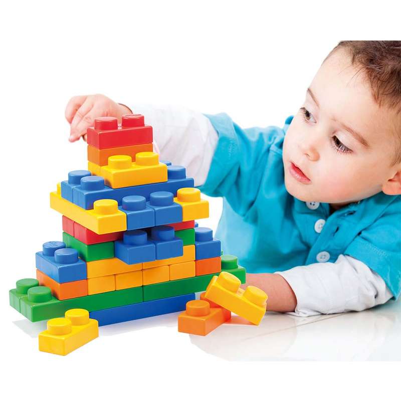 Create By Greenbean - Jumbo Soft Blocks - Basic - 60pcs - Box