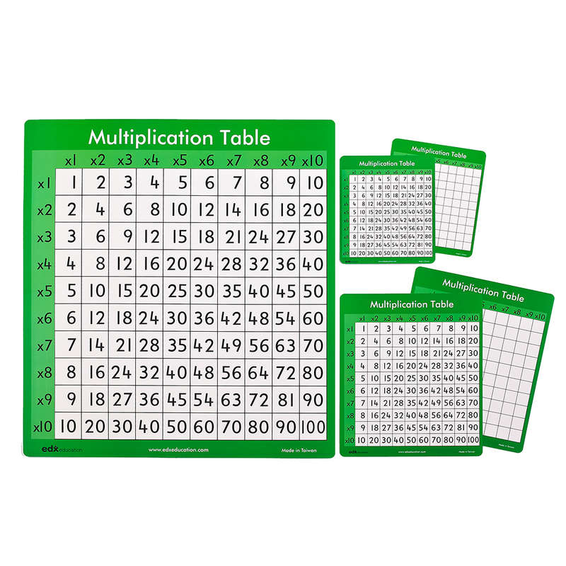 EDX Education - Multiplication Table 10x (30pc)